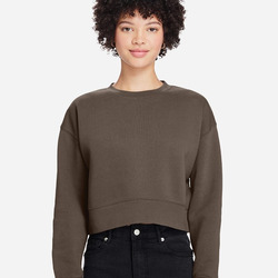 Women's Relaxed Cropped Crewneck Sweatshirt