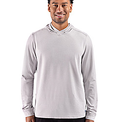 Cutter & Buck Adapt Recycled Soft Knit Stripe Mens Big & Tall Hooded Pullover
