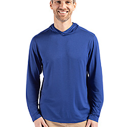 Cutter & Buck Coastline Recycled Double Peached Mens Big & Tall Hooded Pullover