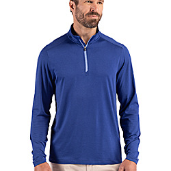 Cutter & Buck Coastline Recycled Double Peached Mens Big & Tall Quarter Zip Pullover
