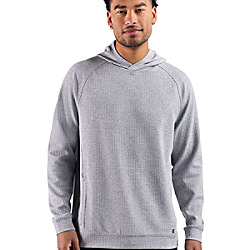 Cutter & Buck Drift Epic Versatility Recycled Textured Knit Mens Big & Tall Hooded Pullover