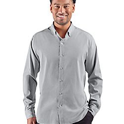 Cutter & Buck Skyline End on End Recycled Long Sleeve Mens Big & Tall Dress Shirt