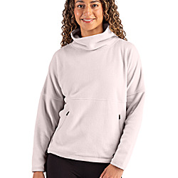 Cutter & Buck Woodland Epic Versatility Recycled Fleece Womens Funnel Neck Pullover Jacket