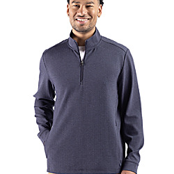 Cutter & Buck Drift Epic Versatility Recycled Textured Knit Mens Quarter Zip