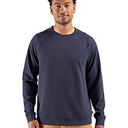 Cutter & Buck Drift Epic Confidence Recycled Textured Knit Mens Crewneck Pullover