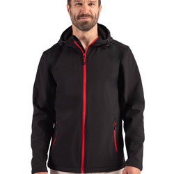 Clique Tempo Recycled Stretch Softshell Mens Full Zip Hooded Jacket