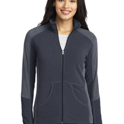 Ladies Colorblock Microfleece Jacket