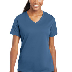 Sport Tek Ladies PosiCharge ® RacerMesh ™ V Neck Tee