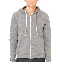 Canvas Unisex Triblend Sponge Fleece Full-Zip Hoodie