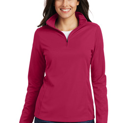 Ladies Pinpoint Mesh 1/2 Zip