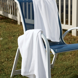 UltraClub White Velour Beach Towel