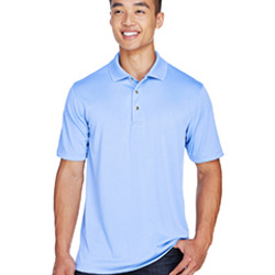 Harriton Men's Advantage IL Snap Placket Performance Polo