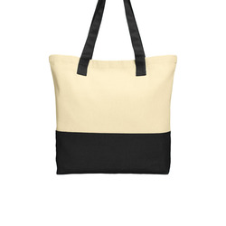 Colorblock Cotton Tote