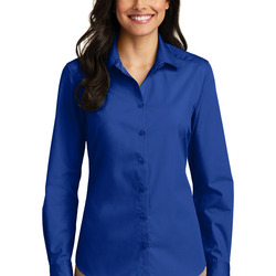 Ladies Long Sleeve Carefree Poplin Shirt