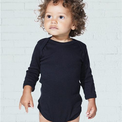 Infant Long Sleeve Baby Rib Bodysuit