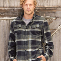Men's Snap Front Plaid Flannel Shirt