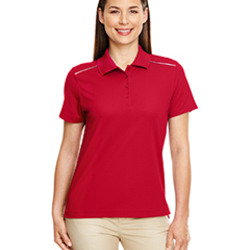 Ladies' Radiant Performance Piqué Polo with Reflective Piping