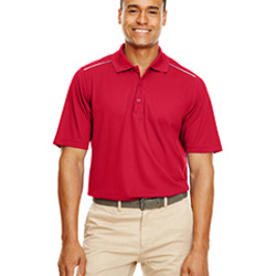 Men's Radiant Performance Piqué Polo with Reflective Piping