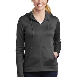 NIKE Ladies Therma FIT Full Zip Fleece Hoodie