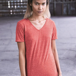 Women's Snow Heather Jersey V-Neck