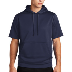 Sport Wick ยฎ Fleece Short Sleeve Hooded Pullover