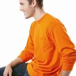 USA-Made 50/50 Long Sleeve Pocket T-Shirt