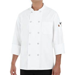 Ten Pearl Button Chef Coat