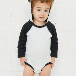 Fine Jersey Infant Character Hooded Long Sleeve Bodysuit with Ears