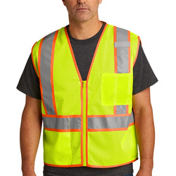 Ansi 107 Class 2 Mesh Zippered Two Tone Vest