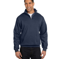 Adult NuBlend® Quarter-Zip Cadet Collar Sweatshirt