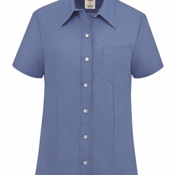 Women's Short Sleeve Stretch Oxford Shirt