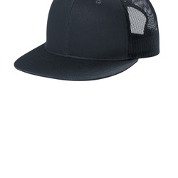 Snapback Flat Bill Trucker Cap