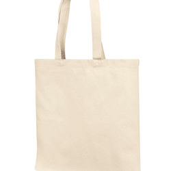 12 oz., Cotton Canvas Tote Bag With Self Fabric Handles