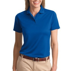 Port Authority Ladies Poly Bamboo Charcoal Blend Pique Polo