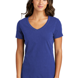 Ladies Beach Wash ® Garment Dyed V Neck Tee