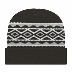 USA- Made Diamond Cuffed Beanie