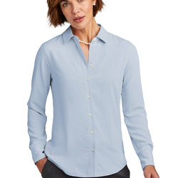 Women's Full Button Satin Blouse