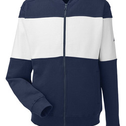 Unisex Anchor Fleece Colorblocked Bomber Jacket