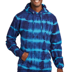 Allover Stripe Tie Dye Fleece