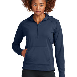 Ladies Sport Wick ® Stretch 1/2 Zip Hoodie