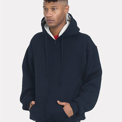 USA-Made Super Heavy Thermal Lined Full-Zip Hooded Sweatshirt