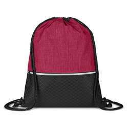 Crosshatch Heather Drawstring Backpack