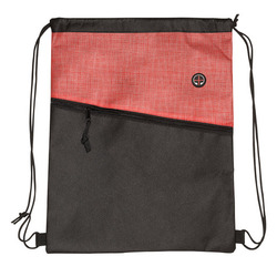 Tonal Heathered Non-Woven Drawstring Backpack