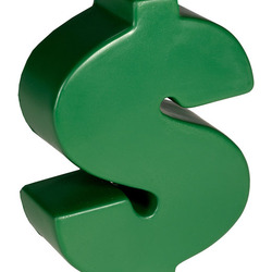 Dollar Money Sign Shape Stress Ball