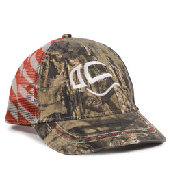 American Flag Camo Mesh Back