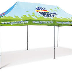 10ft x20ft Canopy Tent Full Color Print with Hexagon-Leg Aluminum Frame